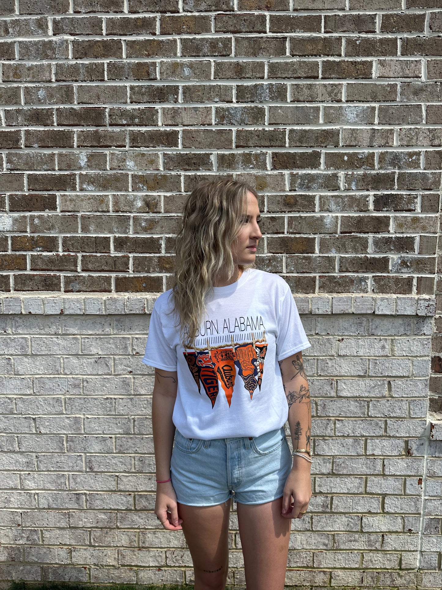 Women's Auburn Pennant Flag T-Shirt