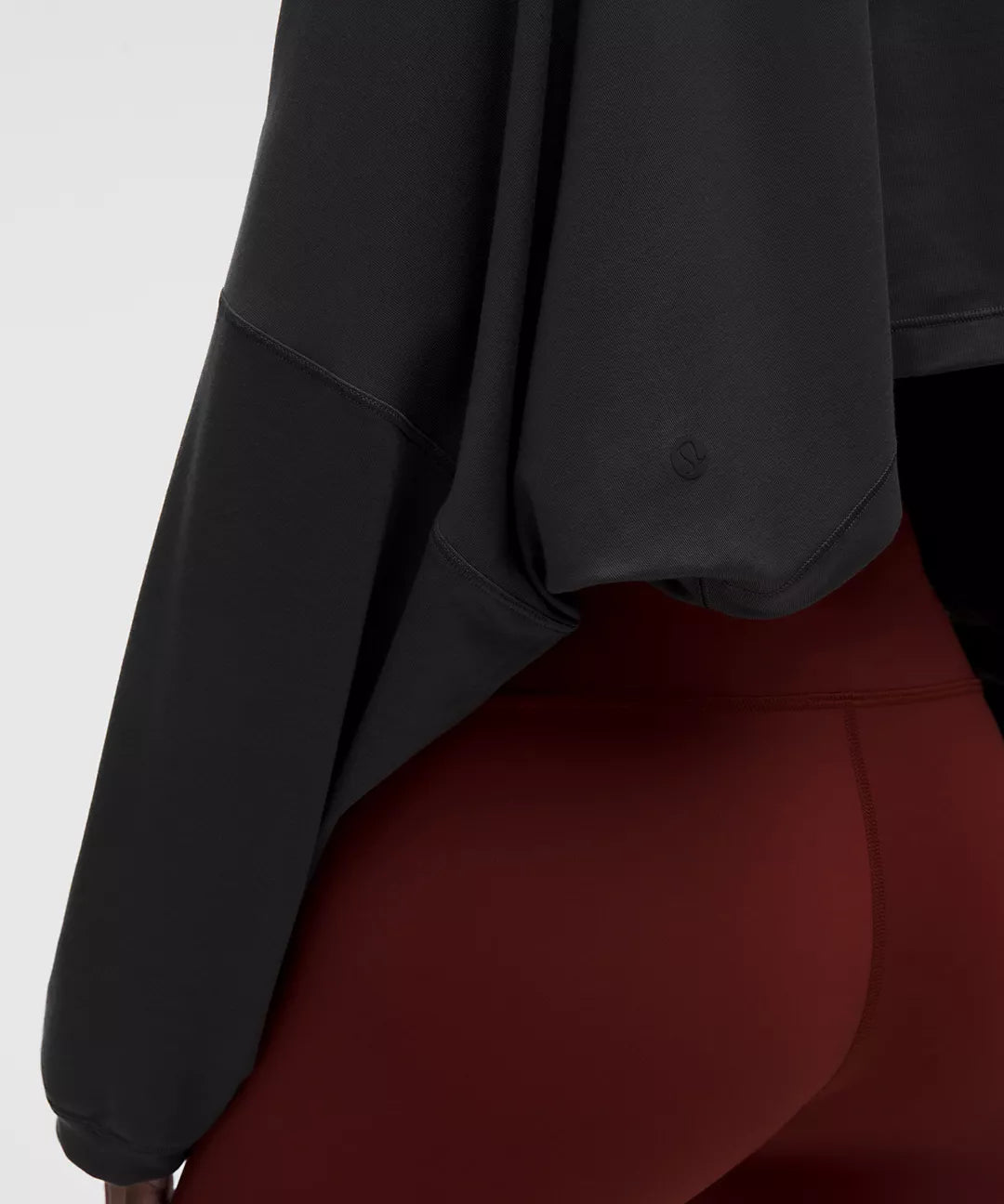 EasySet Relaxed Fit Cropped Lone-Sleeve Shirt *Wordmark