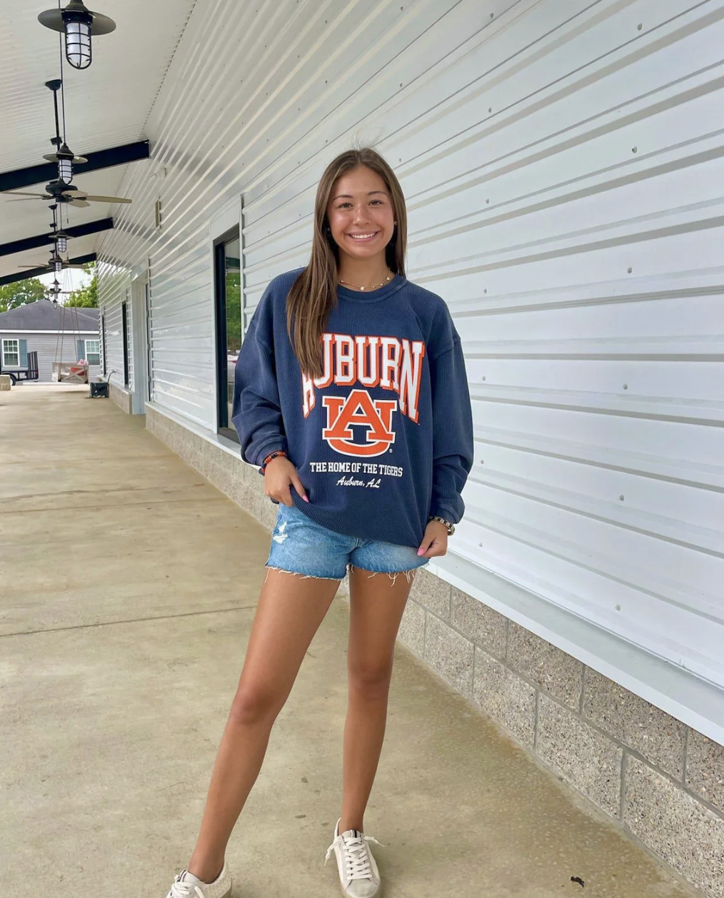 Auburn Mascot Corded Sweatshirt