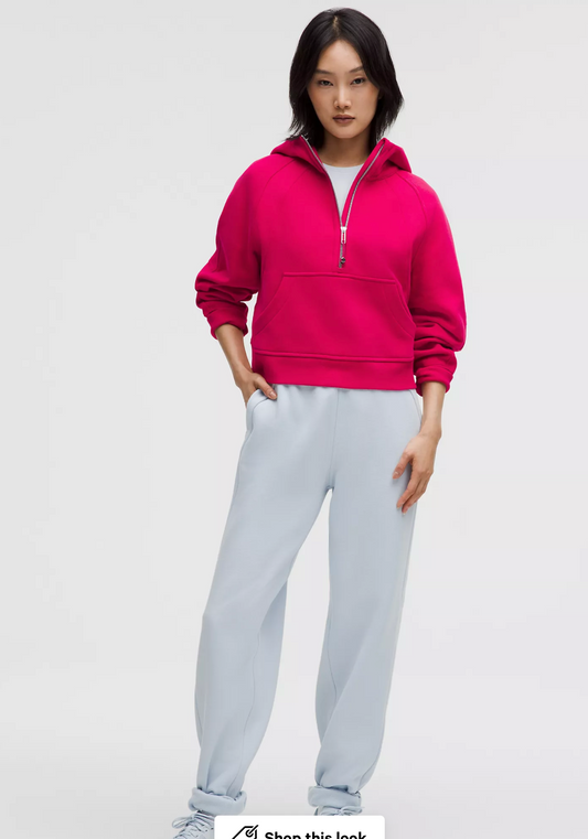 Scuba Oversized Half-Zip Hoodie