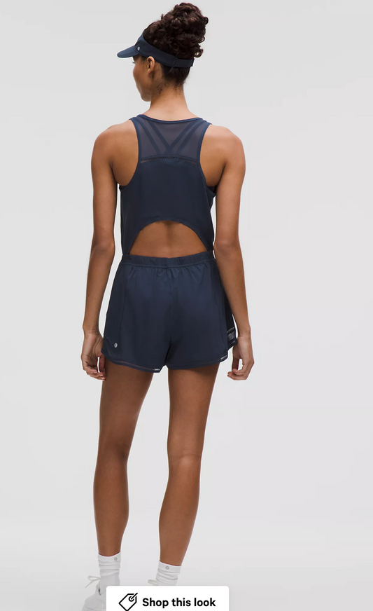 Hotty Hot Running Romper *Lace Trim