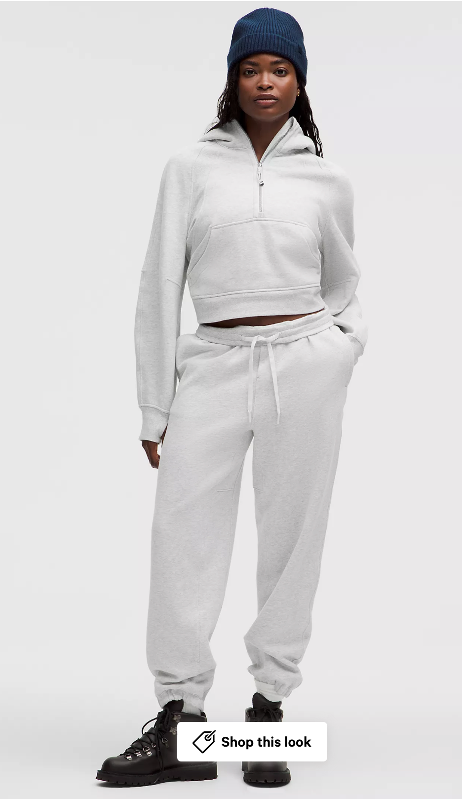 Scuba Oversized Half-Zip Hoodie