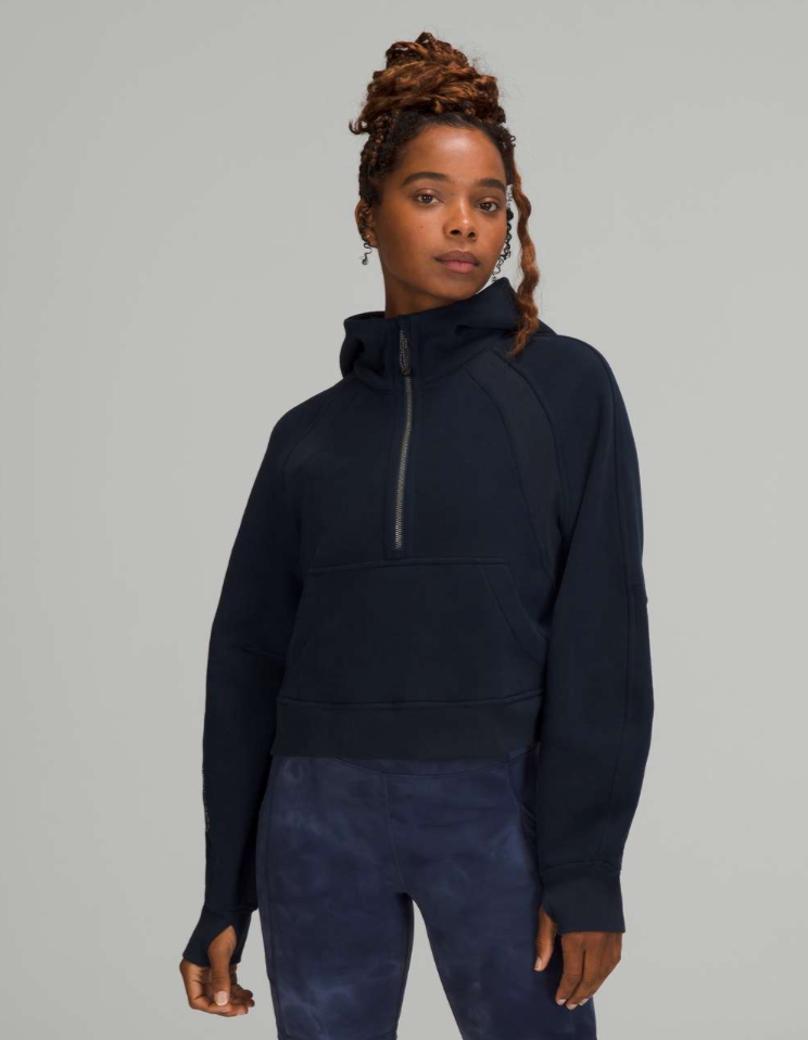 Scuba Oversized Half-Zip Hoodie