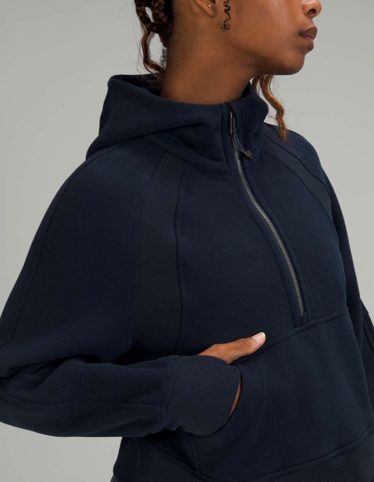 Scuba Oversized Half-Zip Hoodie