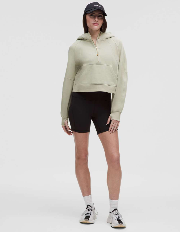 Scuba Oversized Half-Zip Hoodie