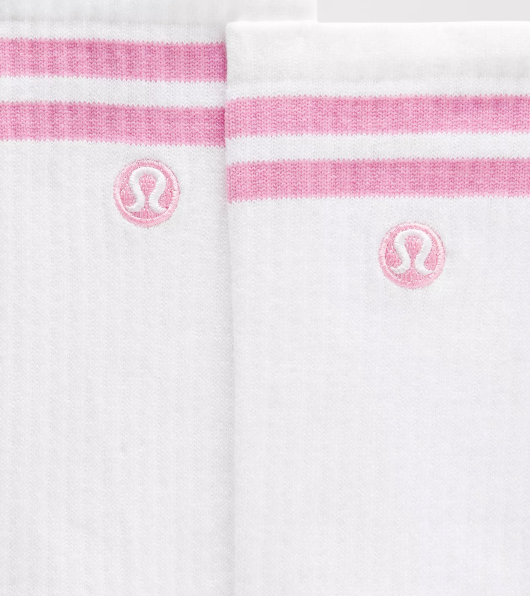 Unisex Daily Essential Crew Socks *Stripe