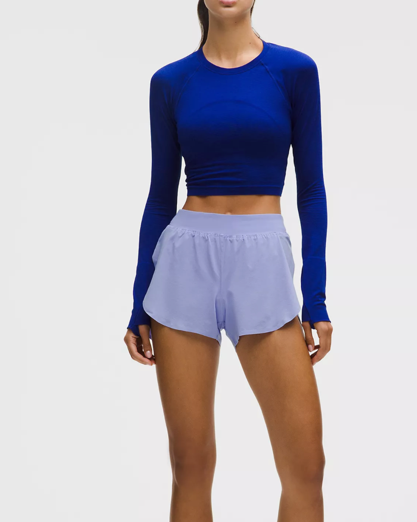 Fast and Free High-Rise Classic-Fit Split Short 3''