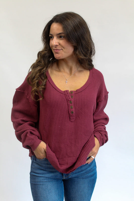 Montreal Oversized Thermal Henley