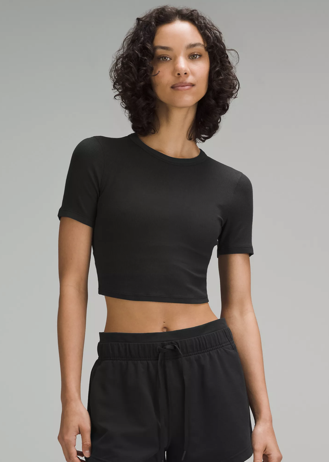 Hold Tight Straight Hem Cropped T-Shirt