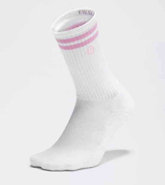 Unisex Daily Essential Crew Socks *Stripe
