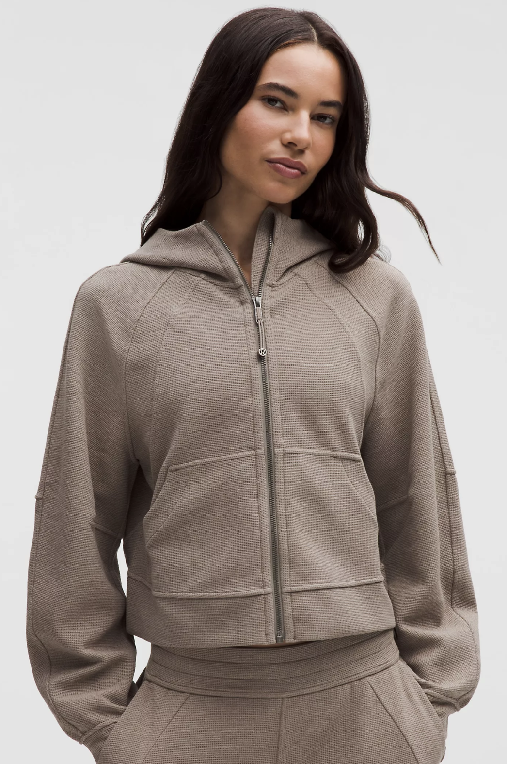 Scuba Oversized Full-Zip Hoodie *Waffle