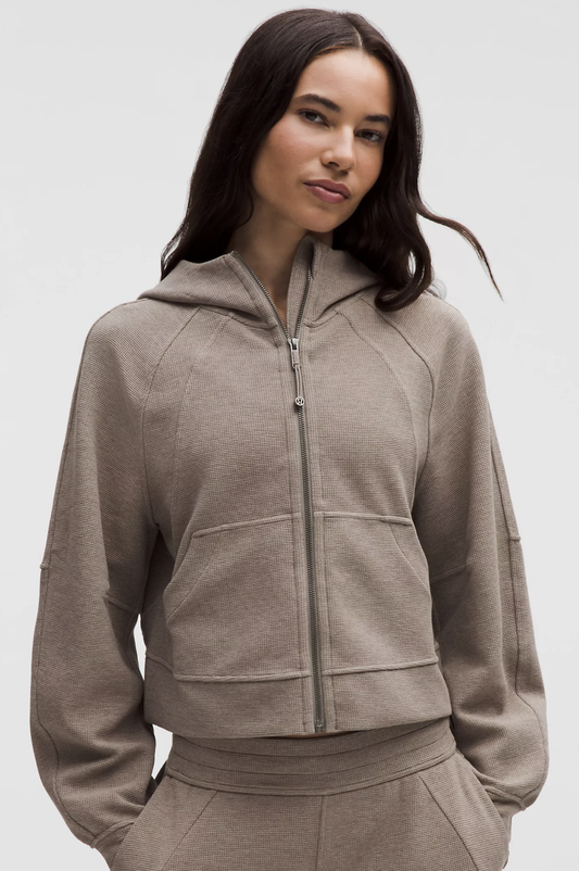 Scuba Oversized Full-Zip Hoodie *Waffle