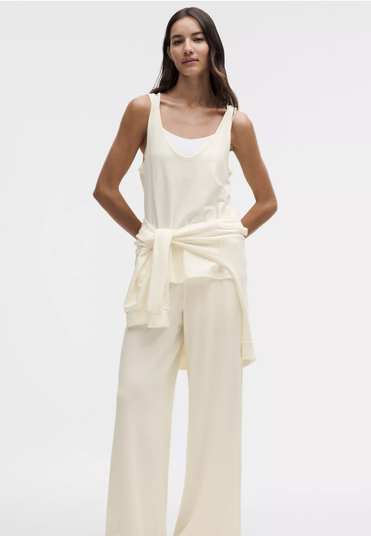 BeCalm Mid- Rise Wide-Leg Pant
