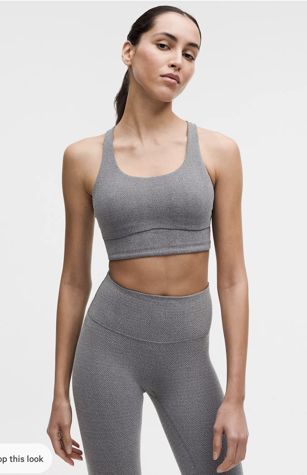 lululemon Energy Longline Bra Evolve Herringbone *Medium Support, B–D Cups