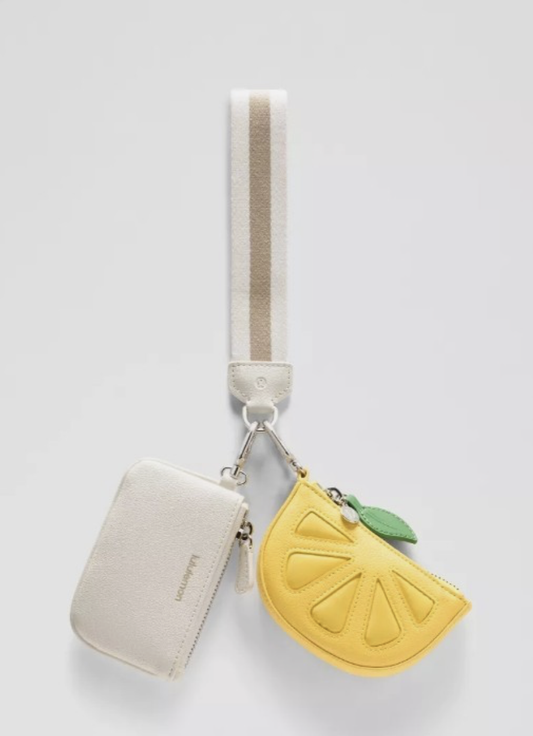 Dual Pouch Wristlet *Textured Leather