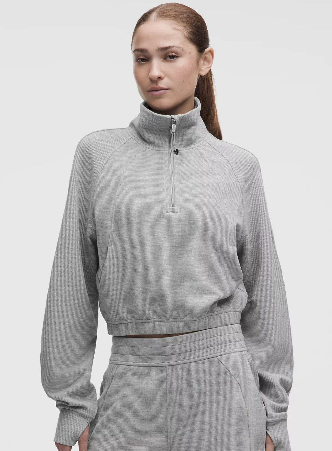 Scuba Oversized Funnel Neck Half Zip