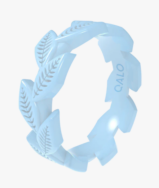 Standard Women's Sky Blue Frost Vine Silicone Ring