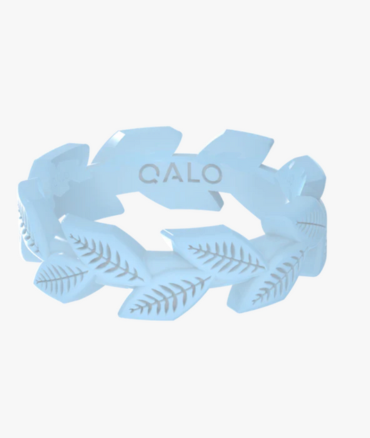 Standard Women's Sky Blue Frost Vine Silicone Ring