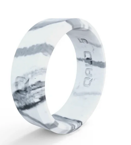 Standard White Marble Modern Silicone Ring