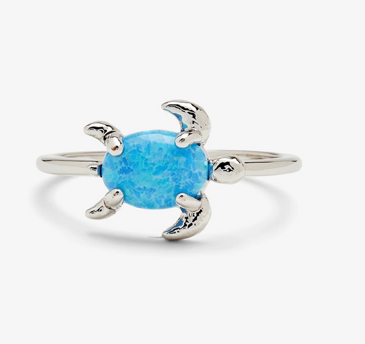 Opal Sea Turtle Ring