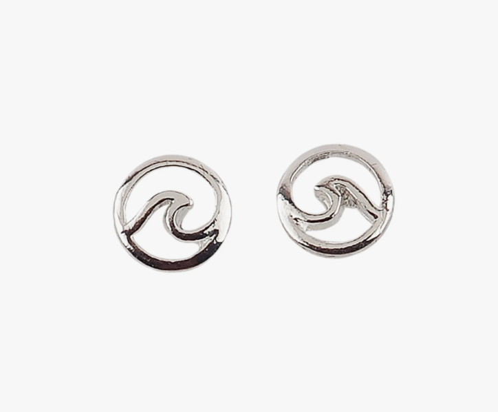 Circle Wave Stud Earring