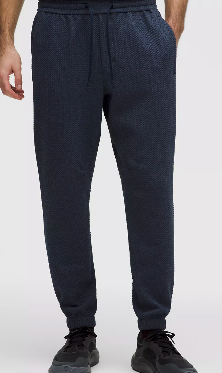 Textured Double-Knit Cotton Jogger