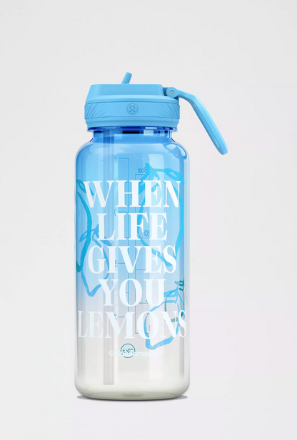 Back to Life Sports Bottle 32oz *Lemons Quote