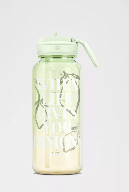 Back to Life Sports Bottle 32oz *Lemons Quote