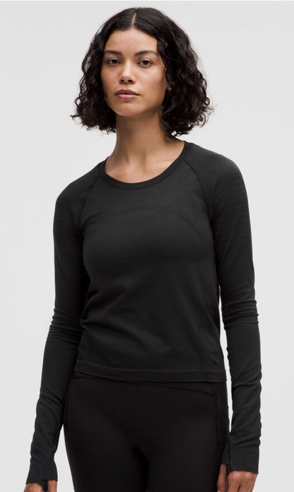 Swiftly Tech Long-Sleeve Shirt 2.0Race Length *Glow Stripe