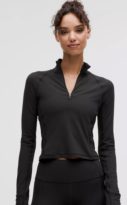It's Rulu Run Cropped Half Zip