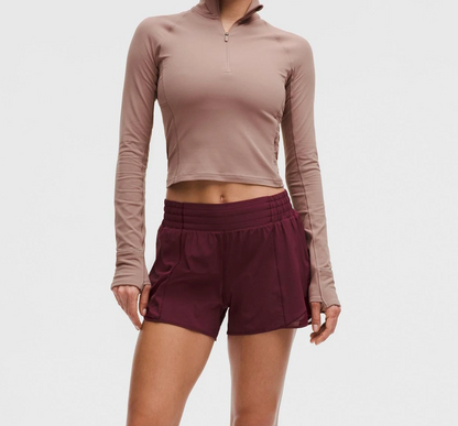 It's Rulu Run Cropped Half Zip