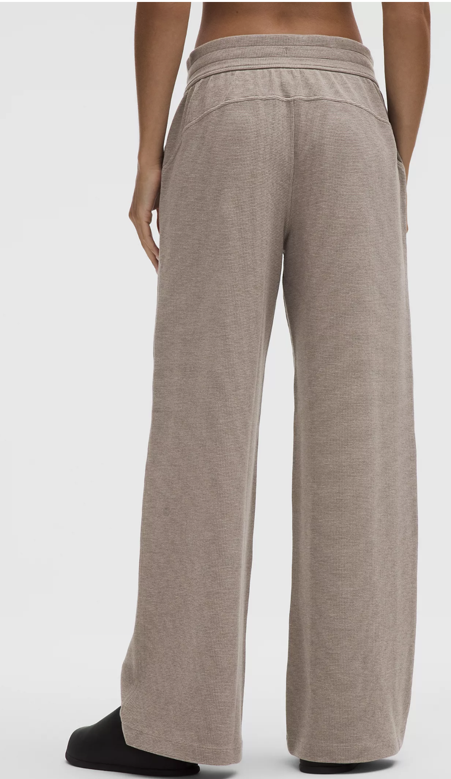 Scuba Mid-Rise Wide-Leg Pant *Waffle