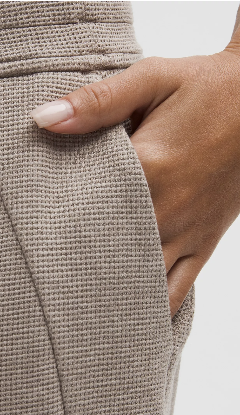 Scuba Mid-Rise Wide-Leg Pant *Waffle