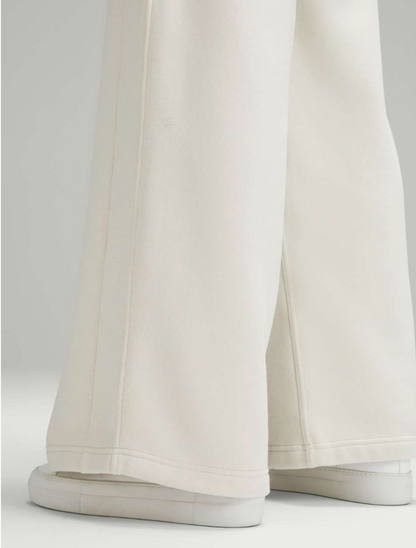 Scuba Mid-Rise Wide-Leg Pant *Waffle