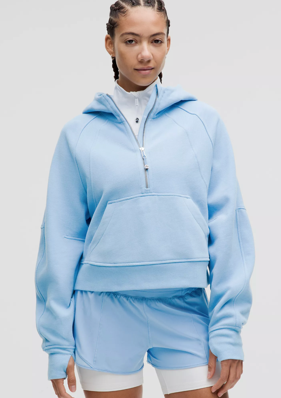 Scuba Oversized Half-Zip Hoodie