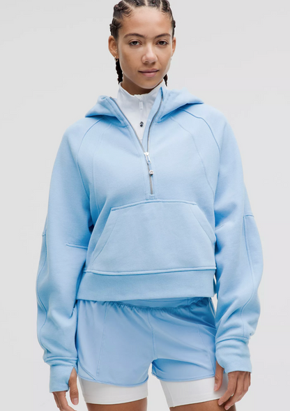 Scuba Oversized Half-Zip Hoodie