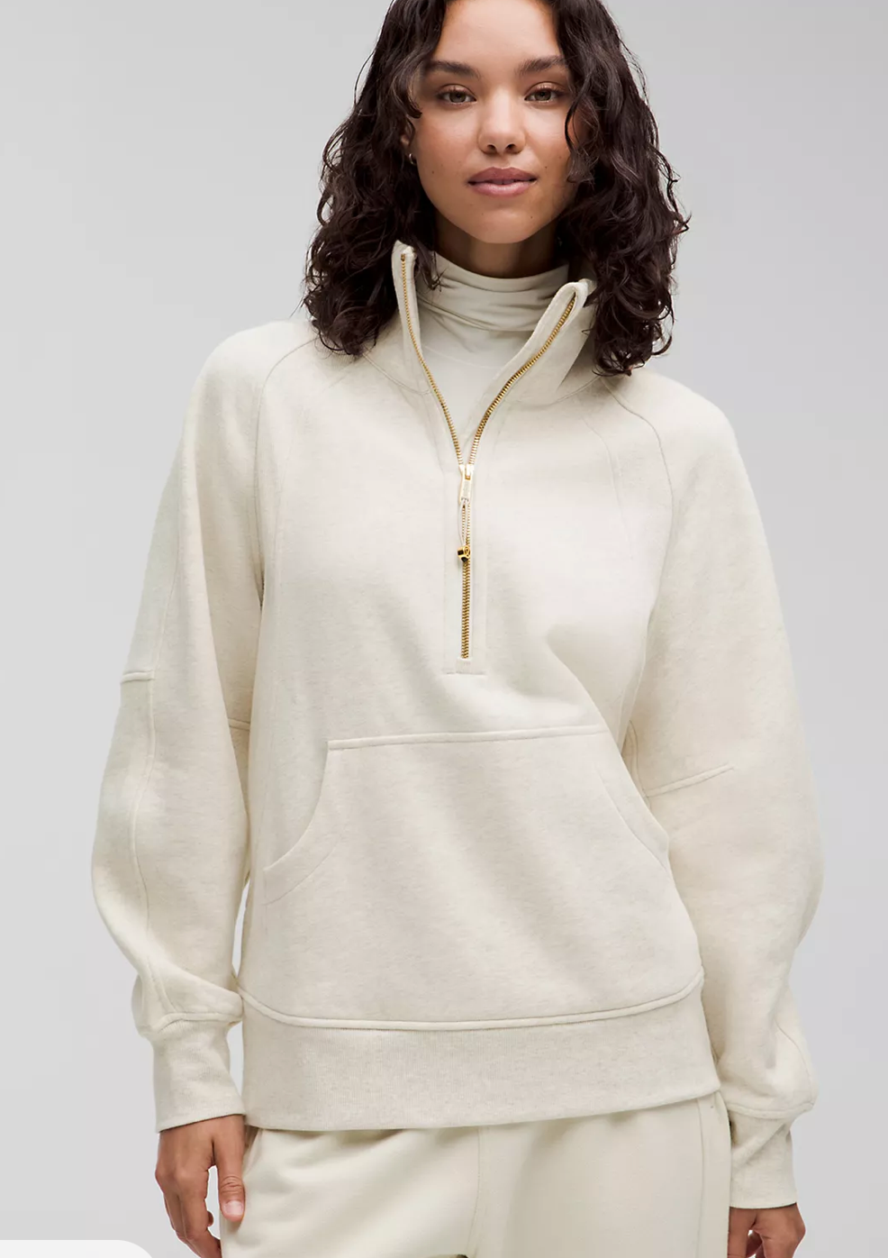 Scuba Oversized Half-Zip Hoodie