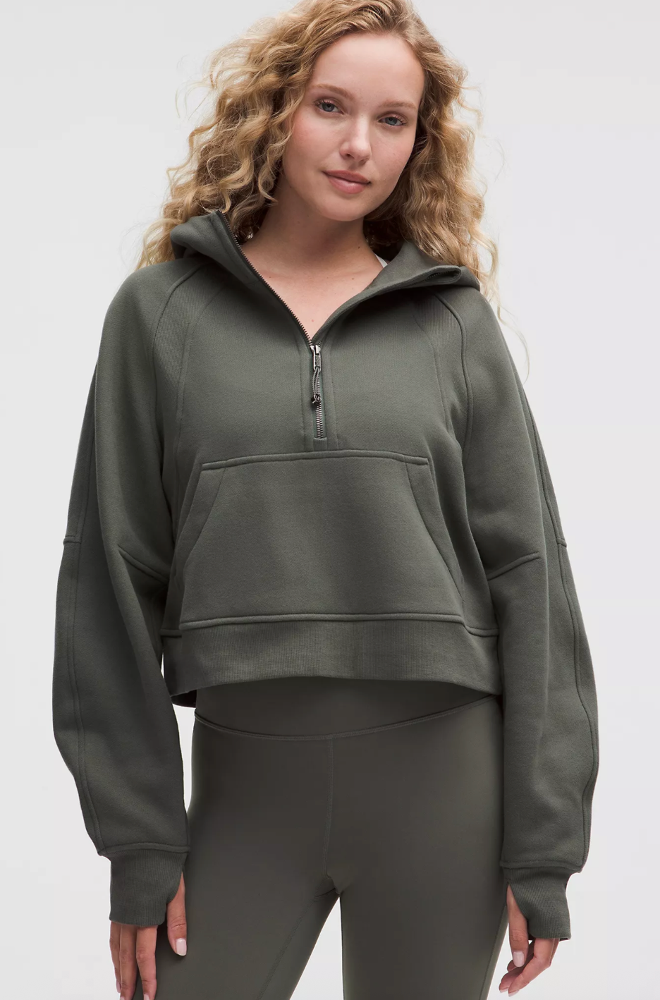 Scuba Oversized Half-Zip Hoodie
