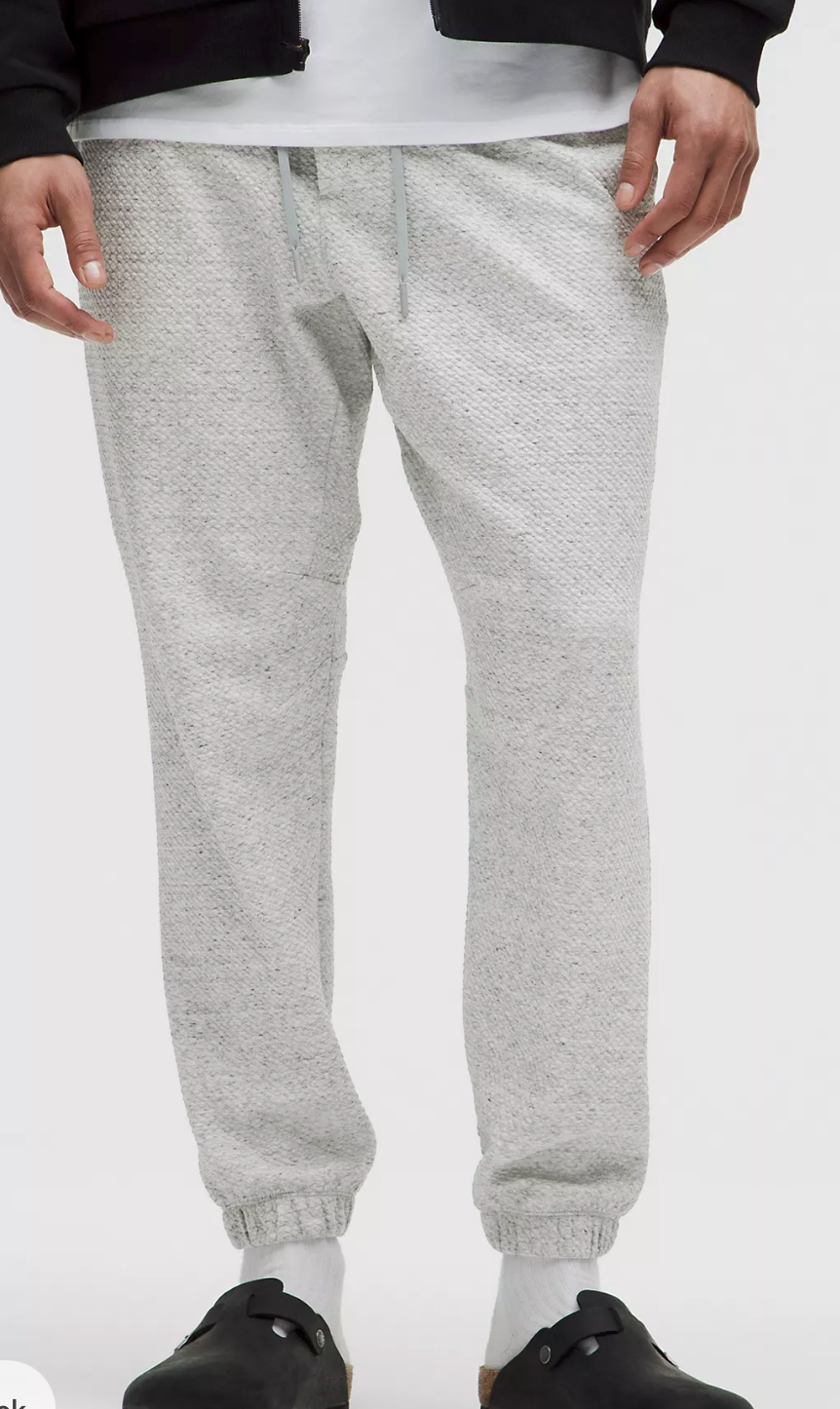 Textured Double-Knit Cotton Jogger