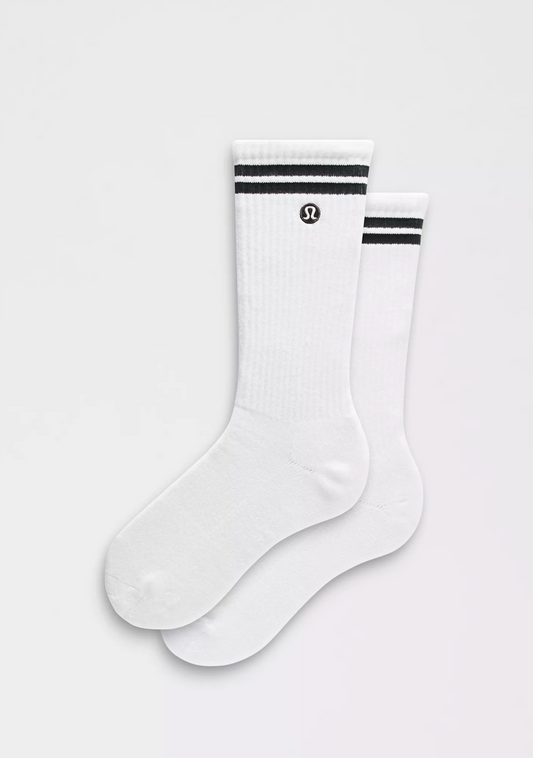 Unisex Daily Essential Crew Socks *Stripe