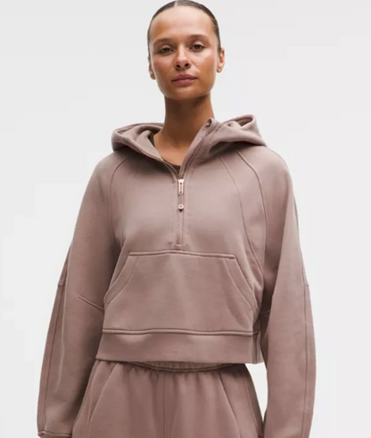 Scuba Oversized Half-Zip Hoodie