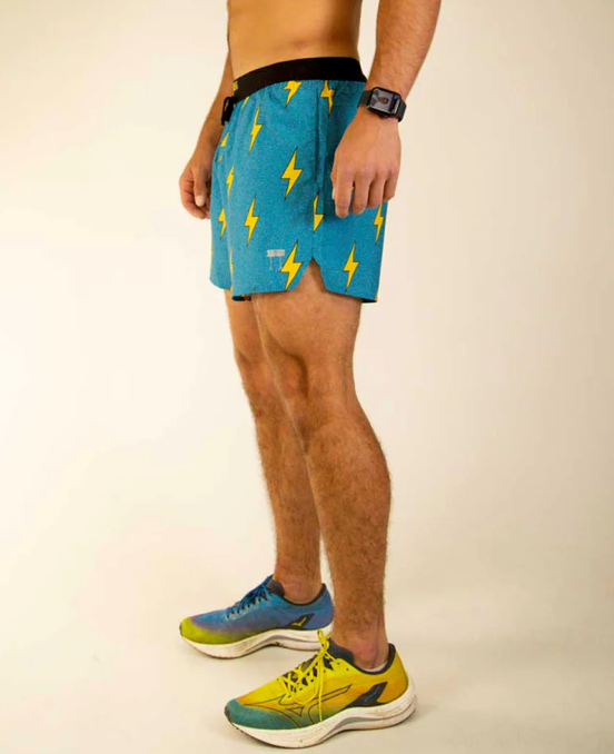 Men's 5'' Drawstring Split Short Electric Collection